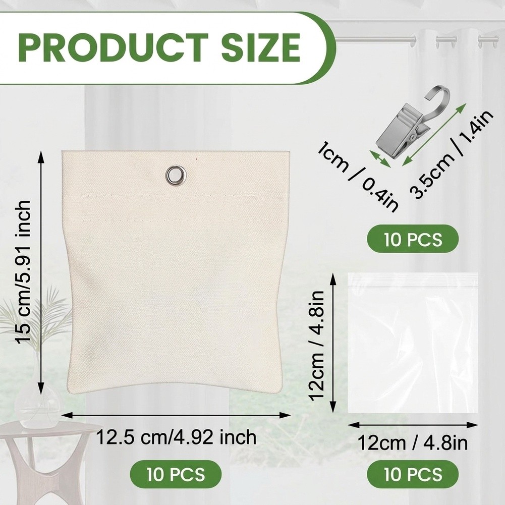 Fabric Weight Set - Outdoor Drapery Weight Solution with Clips