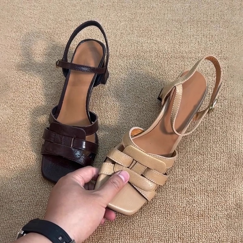 Elastic Waistband Roll - NEW Quality Woman Sandals Shoes Black