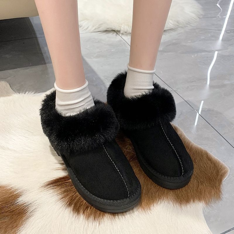 Sewing Fleece - Solid Colorn Korean Style Woman Shoes