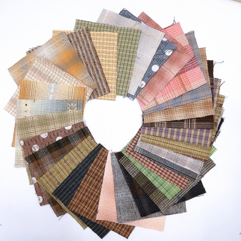 30pcs  Cotton Yarn Dyed Japane - đánh giá và giá Sewing Tweed Fabric