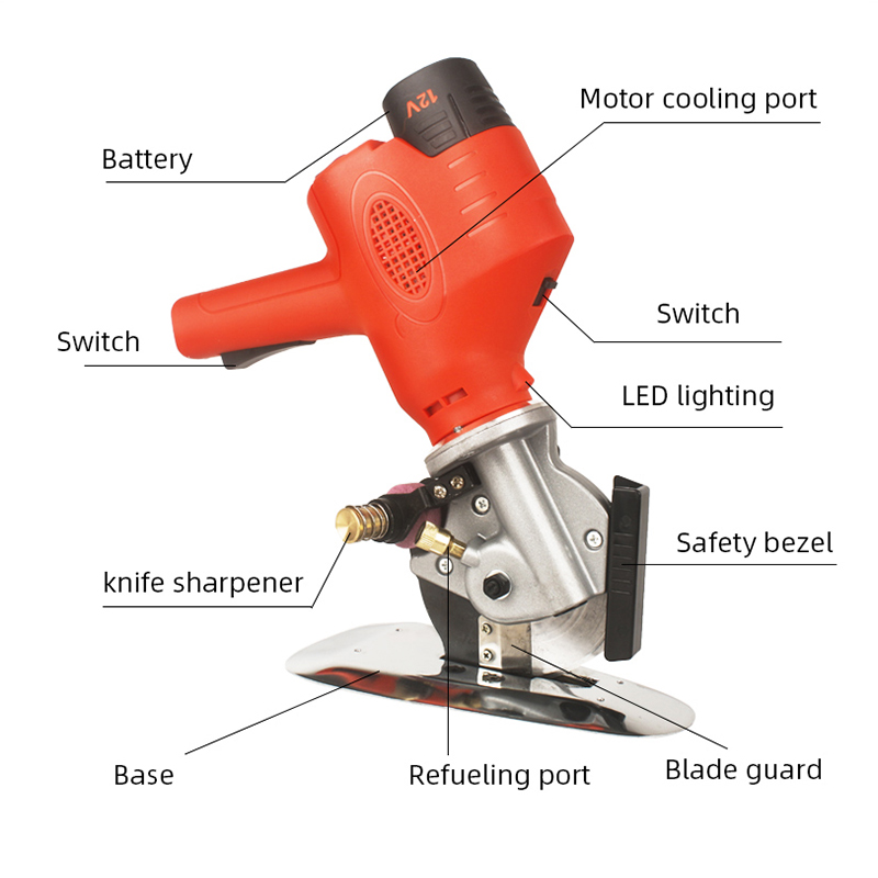 12V Máy Điện Tròn Kéo Vải Vải  - đánh giá và giá Textile Sewing Machines