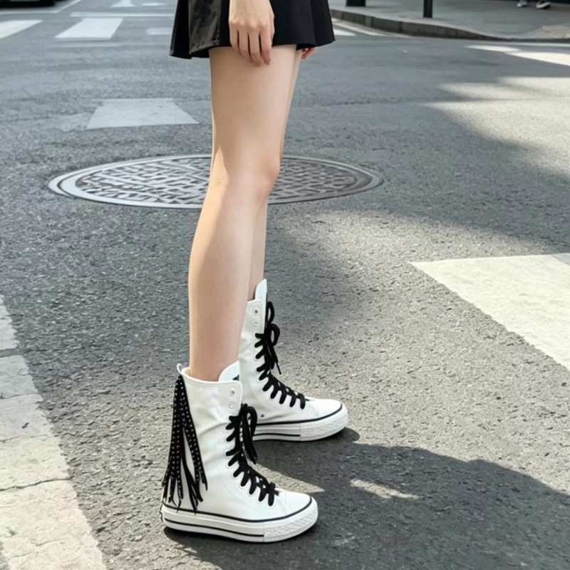Canvas Shoes Woman New Medium  - đánh giá và giá Sewing Front Zipper