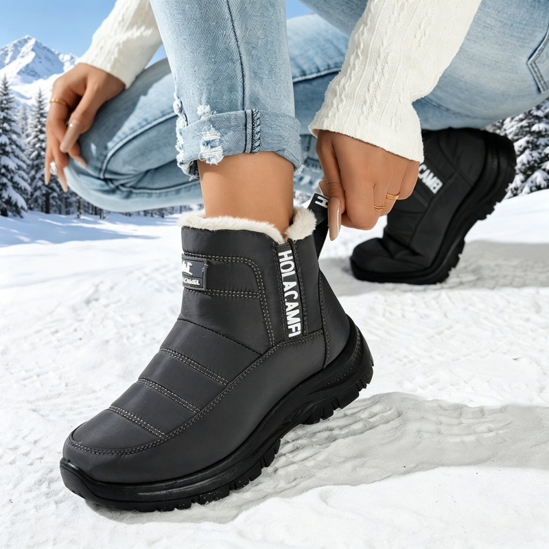 Women's snow boots with thick  - đánh giá và giá Sewing Fleece