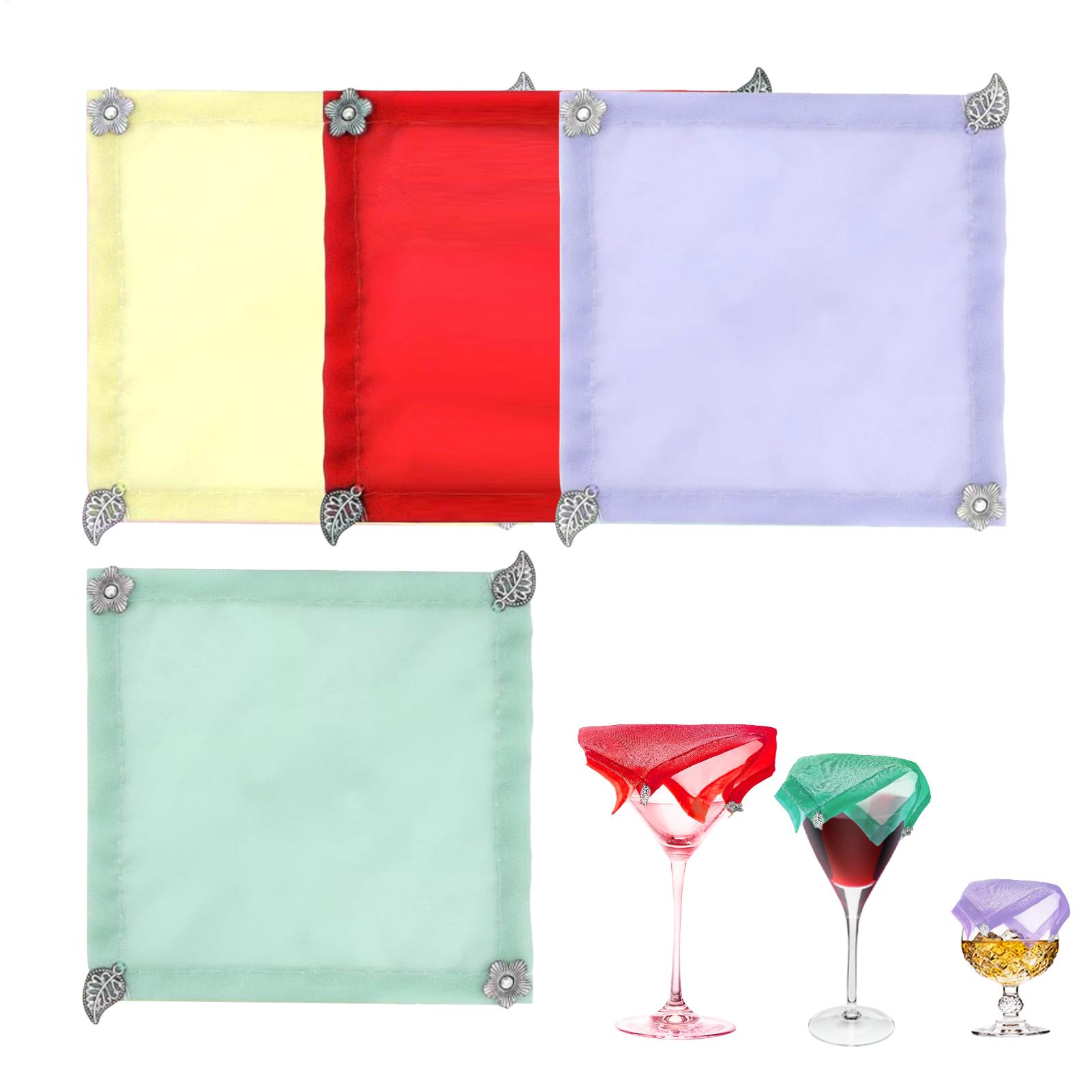 4pcs/set Weighted Wine Covers  - đánh giá và giá Fabric Weight Set