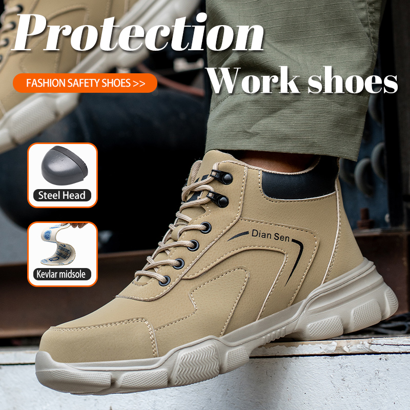 Mens Work Boots Steel Toe Shoe - đánh giá và giá Sewing Nylon
