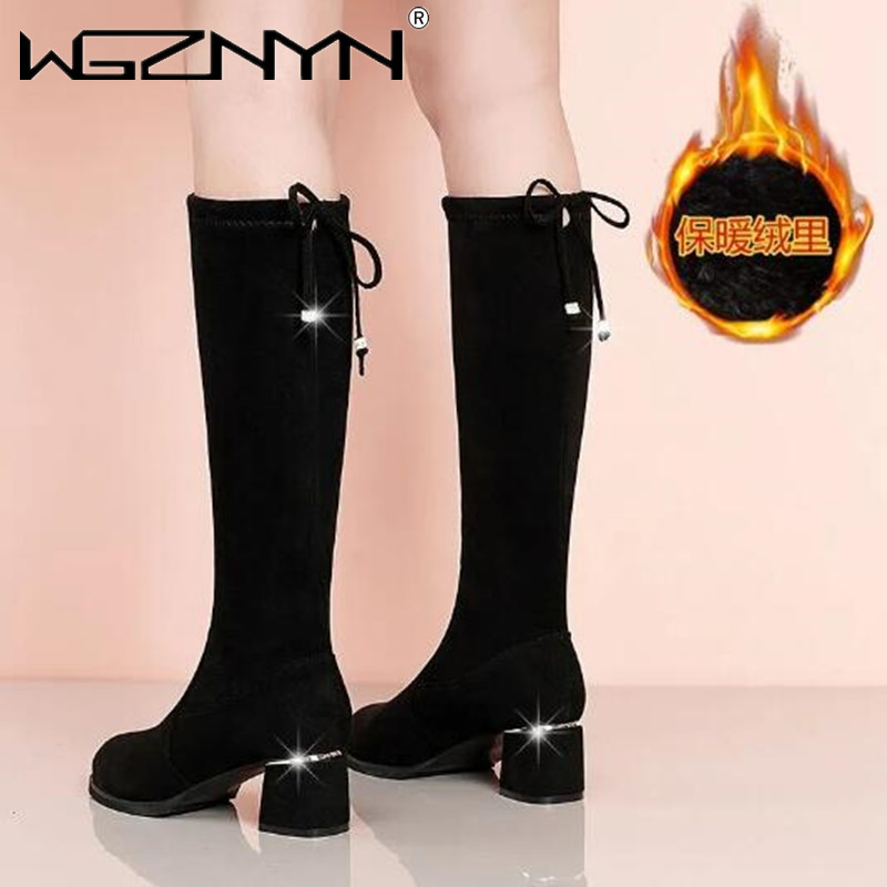 Women Autumn Winter Black Knee - đánh giá và giá Sewing Fleece