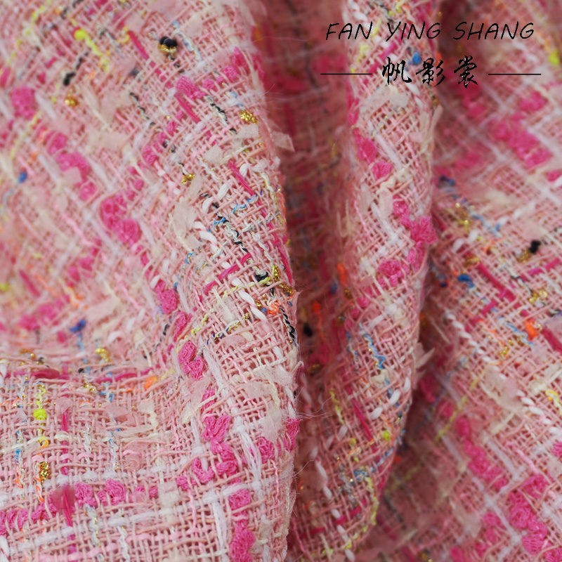 The Pink Plaid Tassel Cotton T - đánh giá và giá Sewing Tweed Fabric