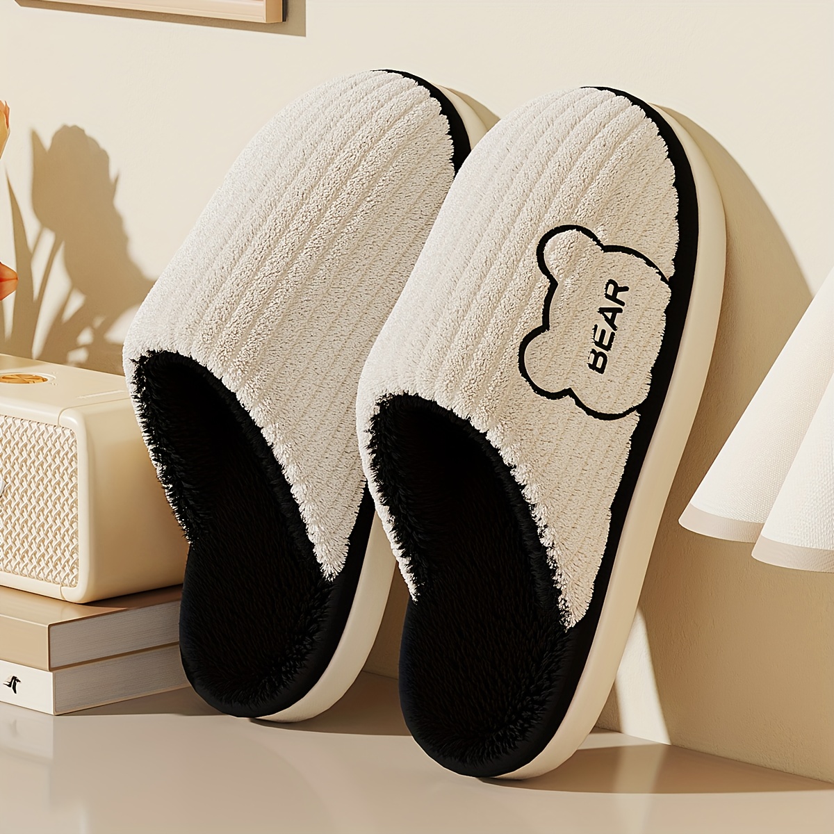 Winter Warm Plush Slippers Men - đánh giá và giá Sewing Fleece