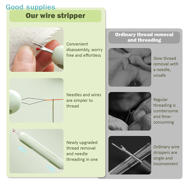 2 In 1 Needle Threaders Sewing - đánh giá và giá Seam Ripper Tool