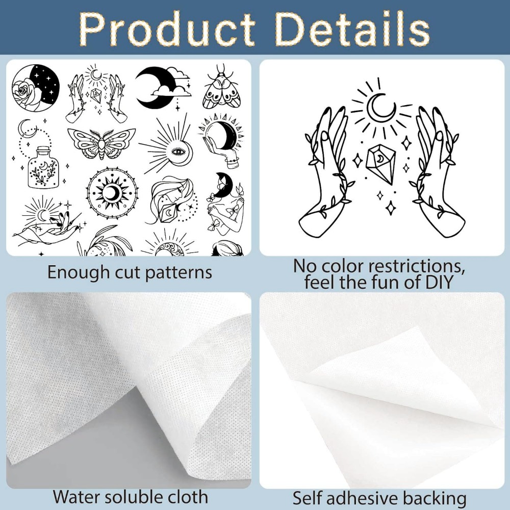 51Pcs Boho Moon Sun Water Solu - đánh giá và giá Sewing Factory