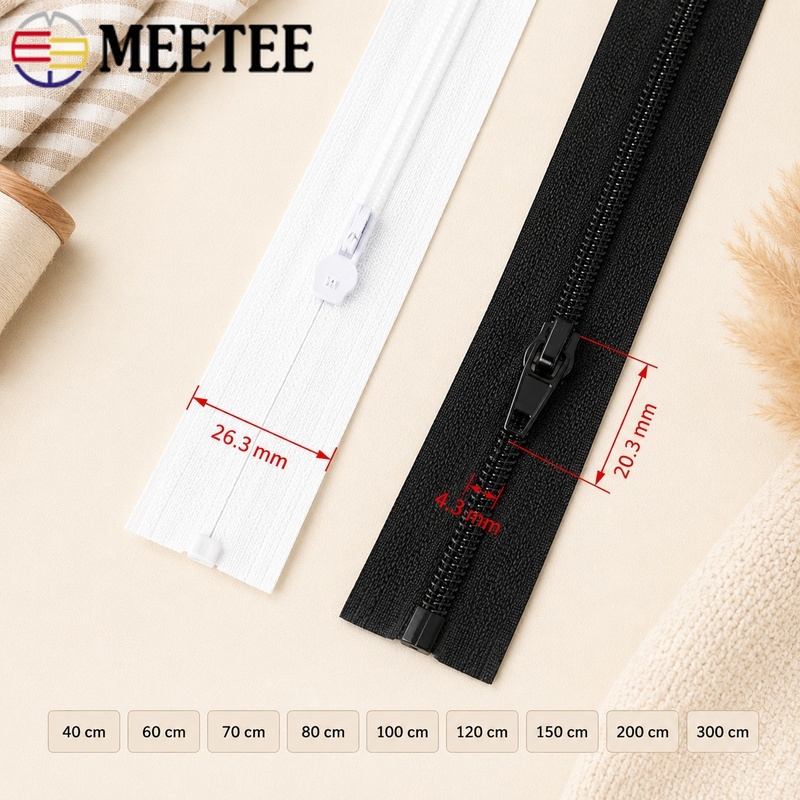 5/10Pcs 40-300cm 3# Nylon Zipp - đánh giá và giá Sewing Front Zipper